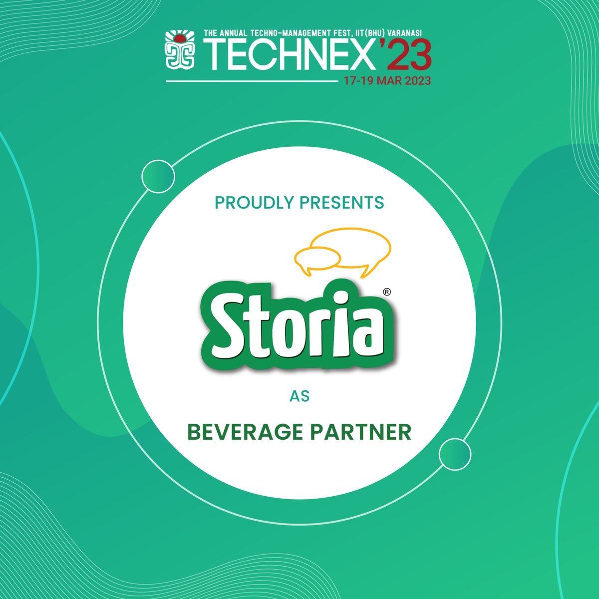 technexiitbhu's tweet photo. Technex'23 Proudly announce Storia Foods and Beverages as Beverage Partner!
#Technex #Technex23
#StayTechnexed
#BeveragePartner
#Beverage
#Partner
#Storia https://t.co/XOugWtesYx