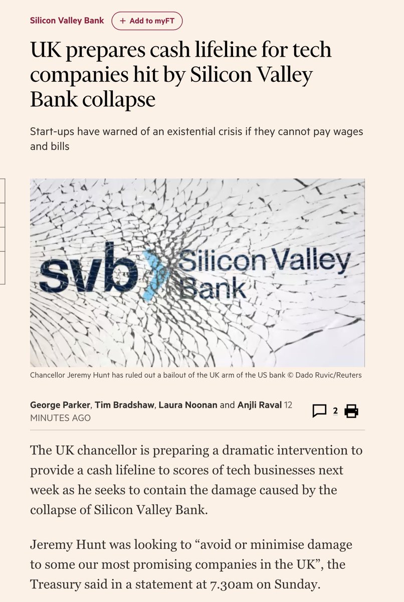Philip Pilkington on Twitter "UK Treasury to bail out tech sector. I