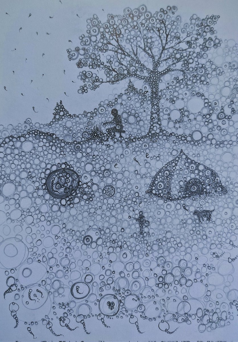 Artistviranjan's tweet photo. "YOU BELONG TO THIS LAND"
A4 | Graphite On Paper

Art Series "THE DARK SIDE OF SPIRITUALITY"
🌻
#darkart #darkstuff #urbansketchers #illusion #darkworld #darknet #pencilsketch #inktober #scribbledrawing #visionaryart #charcoal #creepyart #characterdesign #urbandesign #circular https://t.co/xs1g8noQxr