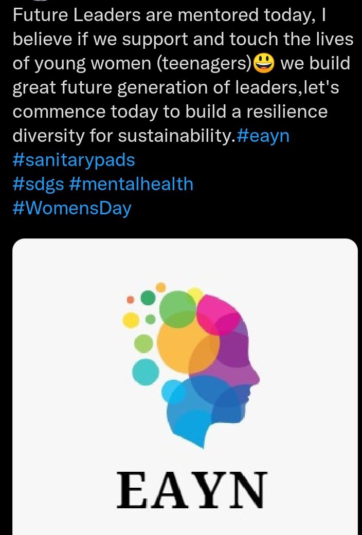 Vinnysdg13's tweet photo. Eco-Africa Young Nation is launching a social impact initiative to support the menstrual hygiene needs of African girls.We believe that investing in girls today is investing in the future, April 14th will be holding an event at Gituamba Primary school Embakasi @sethmurule2 https://t.co/WyJcn3QDFa