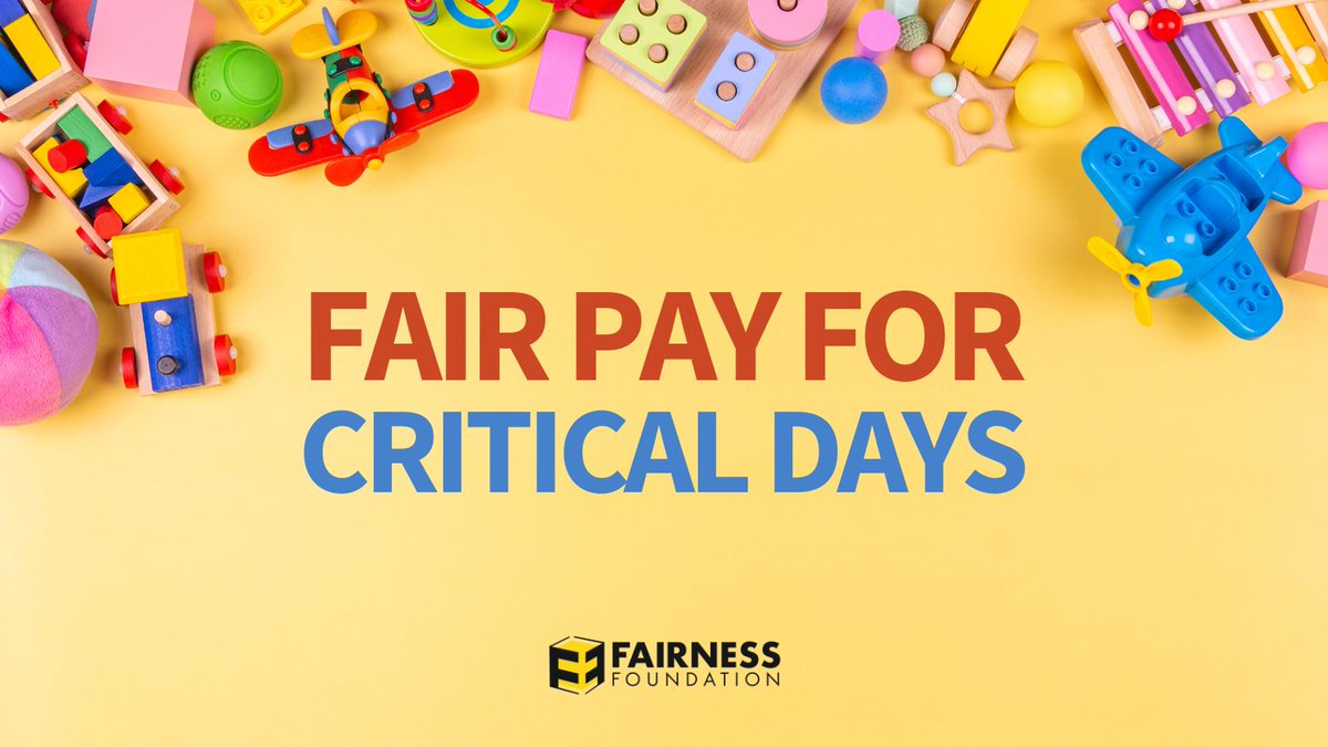 Our new polling data shows that eight in ten Britons think early years workers’ pay is too low. Browse the report now at fairnessfoundation.com/critical-days or read the 🧵 below for a summary… 1/16