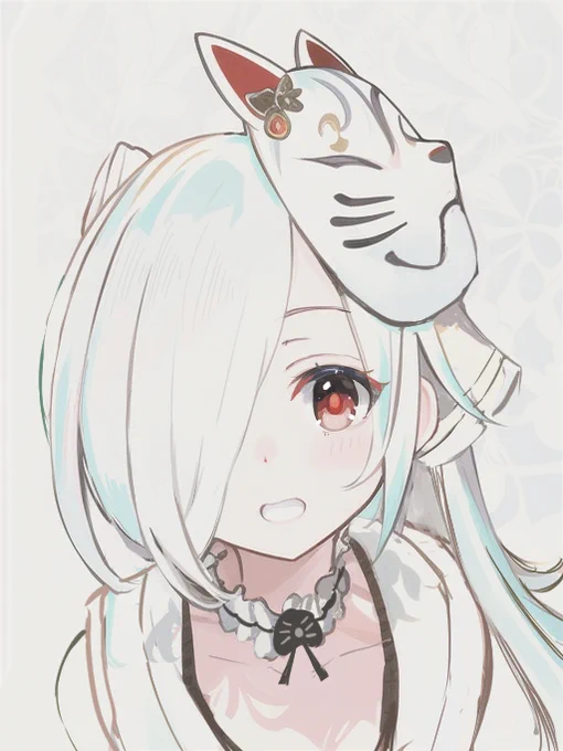 過去絵にAI補正かけて加筆したものです 