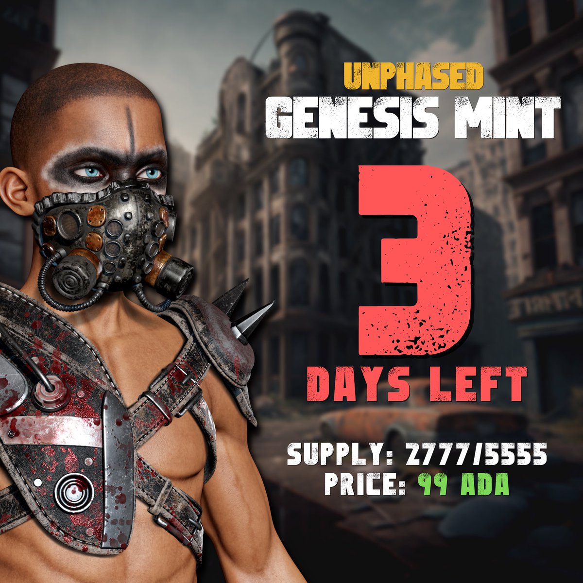 🌵 3 DAYS 

We don’t want to alarm anybody but we are feeling slightly phased!

WL are about to close, one of the final chances to win👇

10 x UNPHASED WL 
100 ADA prize 🏆 

Our journey is about to begin

1️⃣ RT &amp; ♥️
2️⃣ Tag 3 Pals 

#CNFT #CNFTGiveaway #NFT #NFTGivaways #Cardano