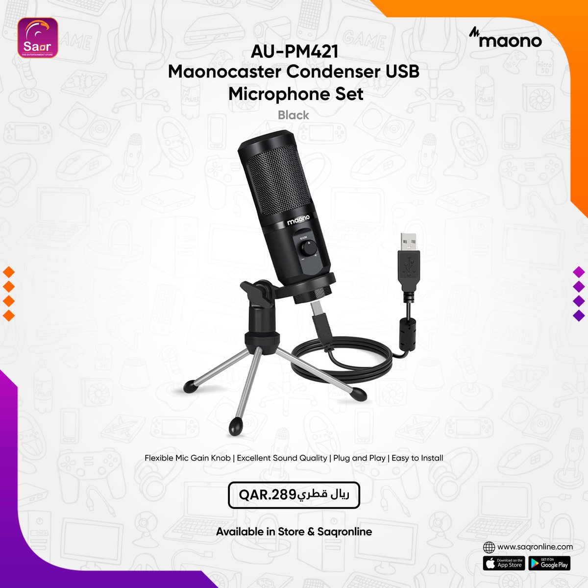 Let us mix your favorite beats and sounds into an everlasting masterpiece!
#maono #portablemicrophone #microphone #microphones #soundmixer #audio #audiomixer #streamingmicrophone #soundaccessories #musicaccessories