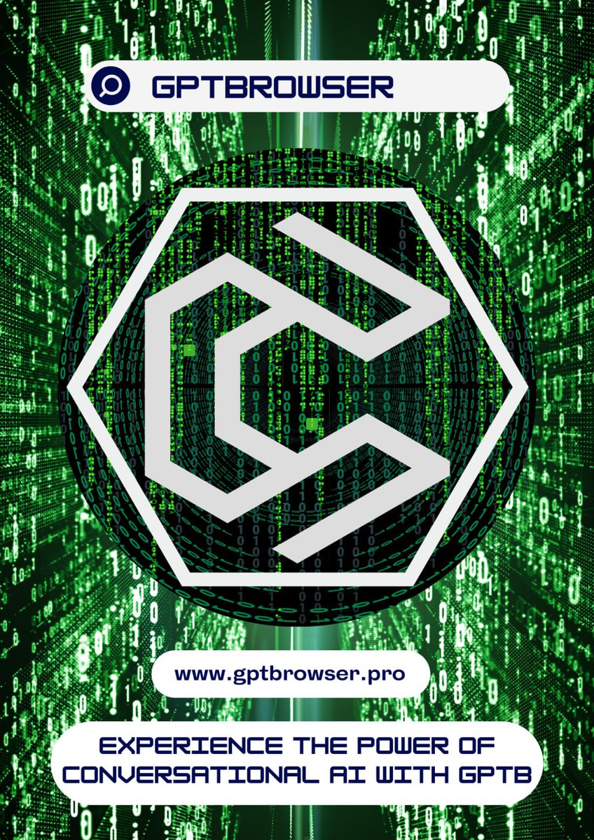 gptbrowser's tweet photo. Share this #gptb #crypto #CryptoGPT https://t.co/CNB0RR1Rxl