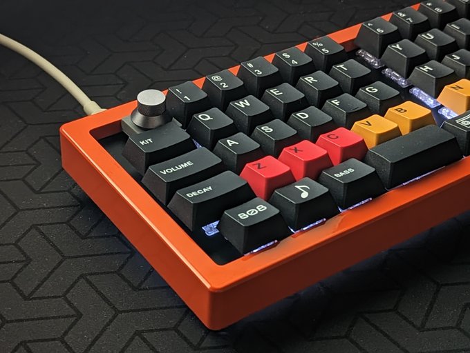 Title: 例の1UサイズロータリーエンコーダーKeyboard: OLSK60 /w XD60 Case (KTM 