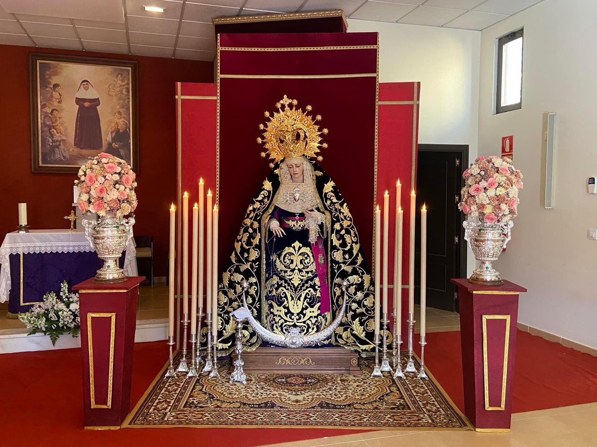 HdadPasionJerez's tweet photo. Ya se encuentran en besamanos Ntro. Padre Jesús de la Pasión y Angustia de María, Madre de la Iglesia. https://t.co/U4NSpBAOhN