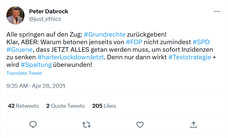Elon49943563's tweet photo. #Dabrock und sein #harterlockdownjetzt https://t.co/eZj29WuCDW