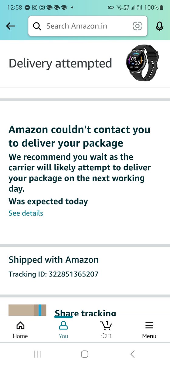 RanjitSamal2109's tweet photo. @AmazonHelp Already done, I only got autoreplies there too. This is the 4th order that I am facing issues with,and its with the same delivery partner. What is @AmazonHelp , @amazonIN , @amazon doing to fix this? 
There was no call received from the agent btw
@jagograhakjago @BandBajaateRaho https://t.co/tB69wiZ1kX