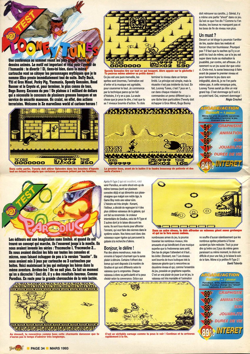 AllmightoFranky's tweet photo. Et pour terminer les tests de #MarioPaint cet ovni sur #SuperNes,#Probotector2 sur #NES et du #GameBoy avec #LooneyTunes,#Parodius,#Rtype2 et #Kirby!!! https://t.co/nWL0sTSOWD
