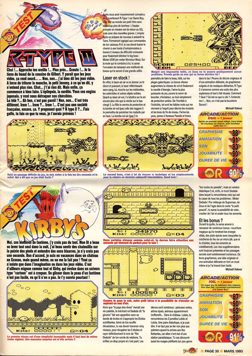 AllmightoFranky's tweet photo. Et pour terminer les tests de #MarioPaint cet ovni sur #SuperNes,#Probotector2 sur #NES et du #GameBoy avec #LooneyTunes,#Parodius,#Rtype2 et #Kirby!!! https://t.co/nWL0sTSOWD
