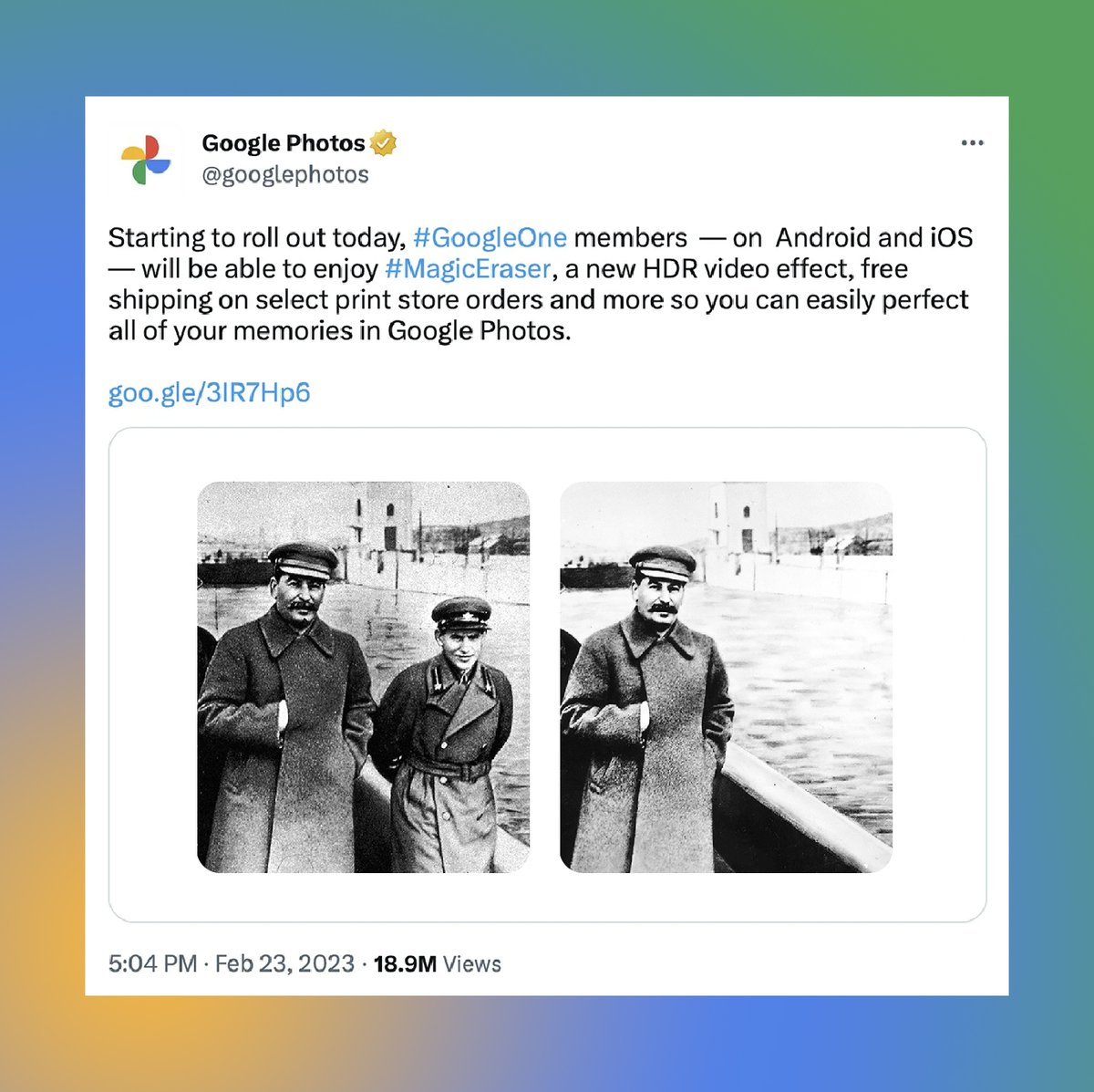 AlgorithmsOf's tweet image. &quot;Easily perfect all of your memories&quot; #magicEraser 📸
#algorithmsoflatecapitalism
