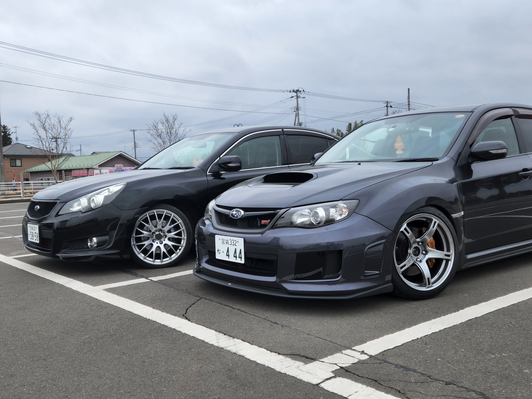 スバルインプレッサ grb STI純正ホイール タイヤ付き（スバル