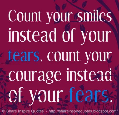 QuotesShare's tweet photo. Count your smiles instead of your tears and count your courage instead of your fears.

YouTube Link - https://t.co/midh4CRl5W

#videoquotes #videos #youtube #youtubevideos #facebook #facebookvideos #instagram #mondaymotivation #motivational #motivationalquotes #shareinspirequotes https://t.co/W4qhEv1Ha1