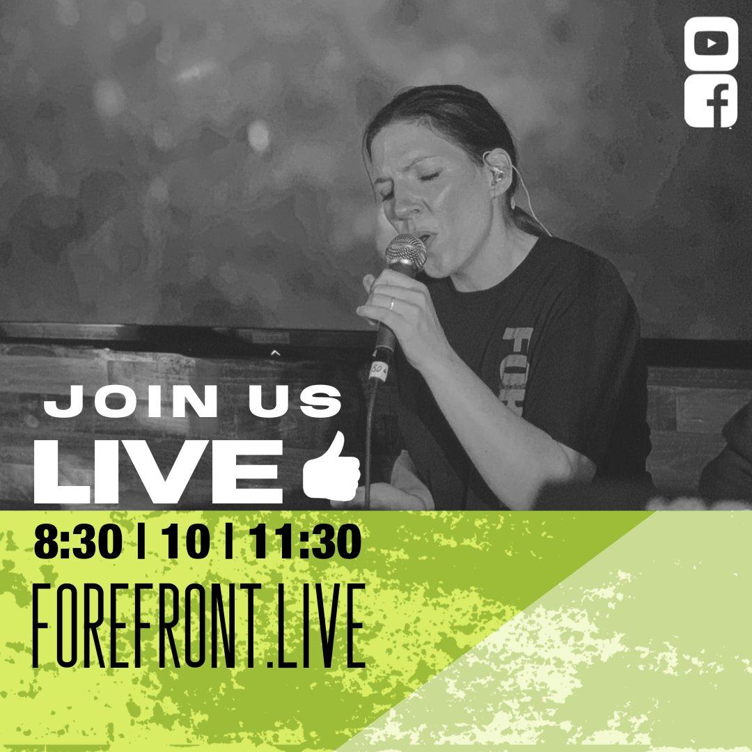 Forefront757's tweet photo. Join us today at 8:30, 10, or 11:30 for services. We are excited to worship together and celebrate the goodness of God. If you're unable to join us in person, you can watch live on FB, YouTube, and at https://t.co/InQfTCDiE8 https://t.co/yL1hnYTxBQ