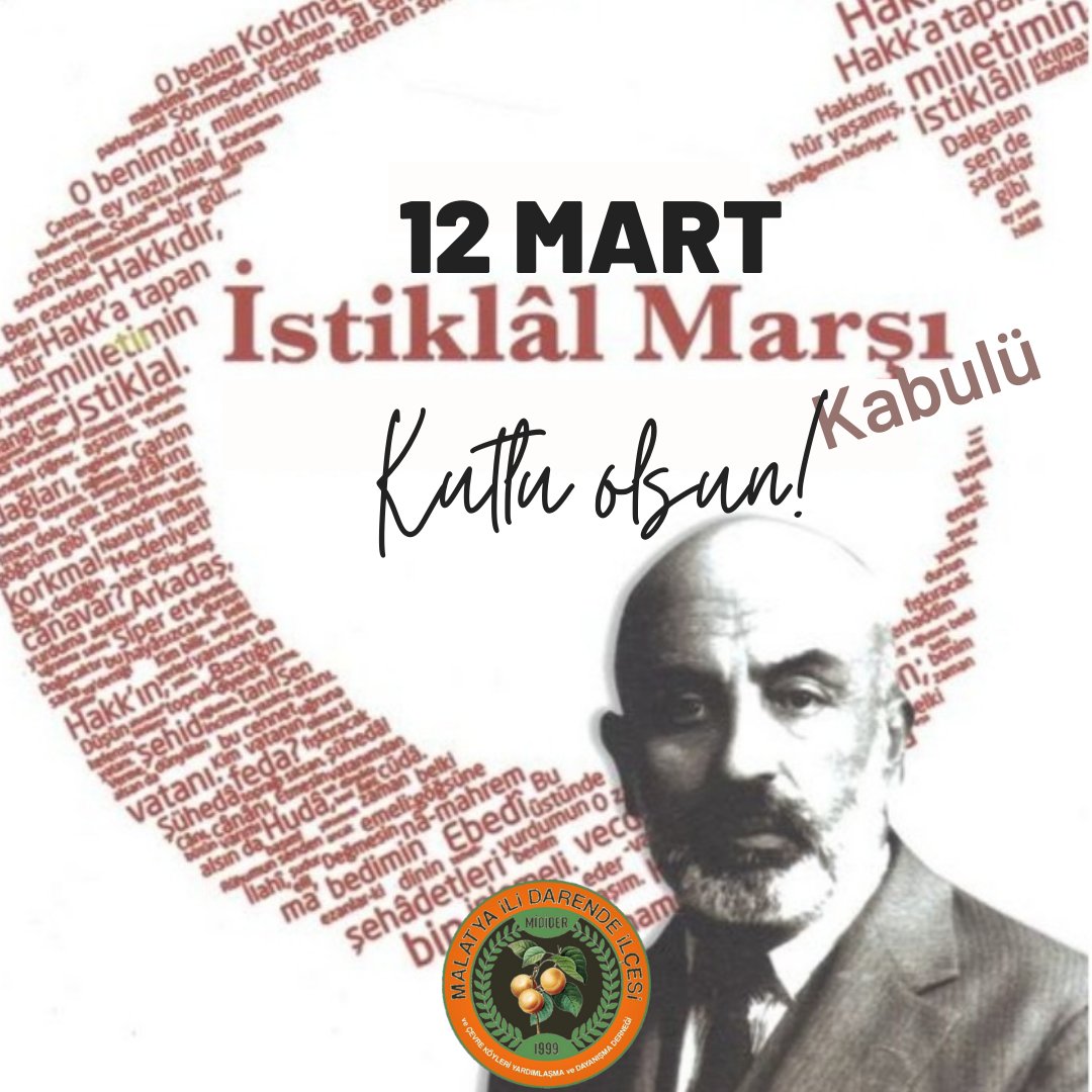 Midider_44's tweet photo. İstiklal Marşı'mızın kabul edilişinin 102. yıl dönümü kutlu olsun!
Milli Şairimiz Mehmet Akif Ersoy’u ve kurtuluş mücadelemizin aziz şehitlerini rahmet ve minnetle anıyorum.
Bu ülkeye bir daha istiklâl marşı yazdırmasın.

#istiklalmarşı 
#mehmetakifersoy https://t.co/ERnTOwrpL8