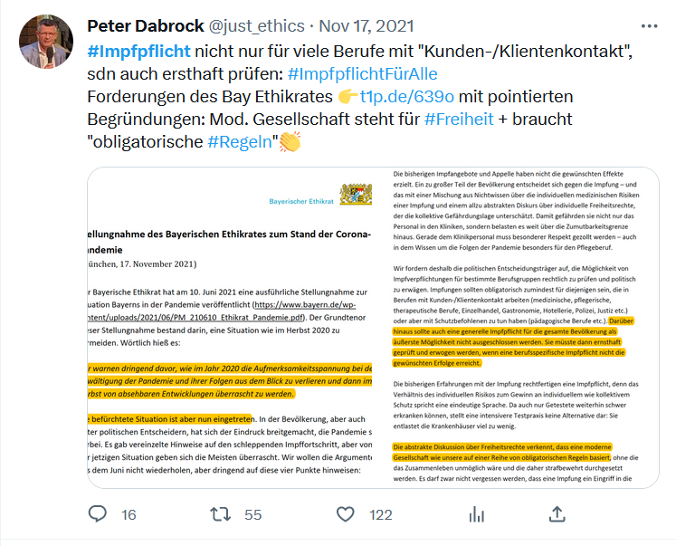 Elon49943563's tweet photo. #Dabrock und seine #Impfpflichtfueralle 🤨 https://t.co/0JXdVW9VFf