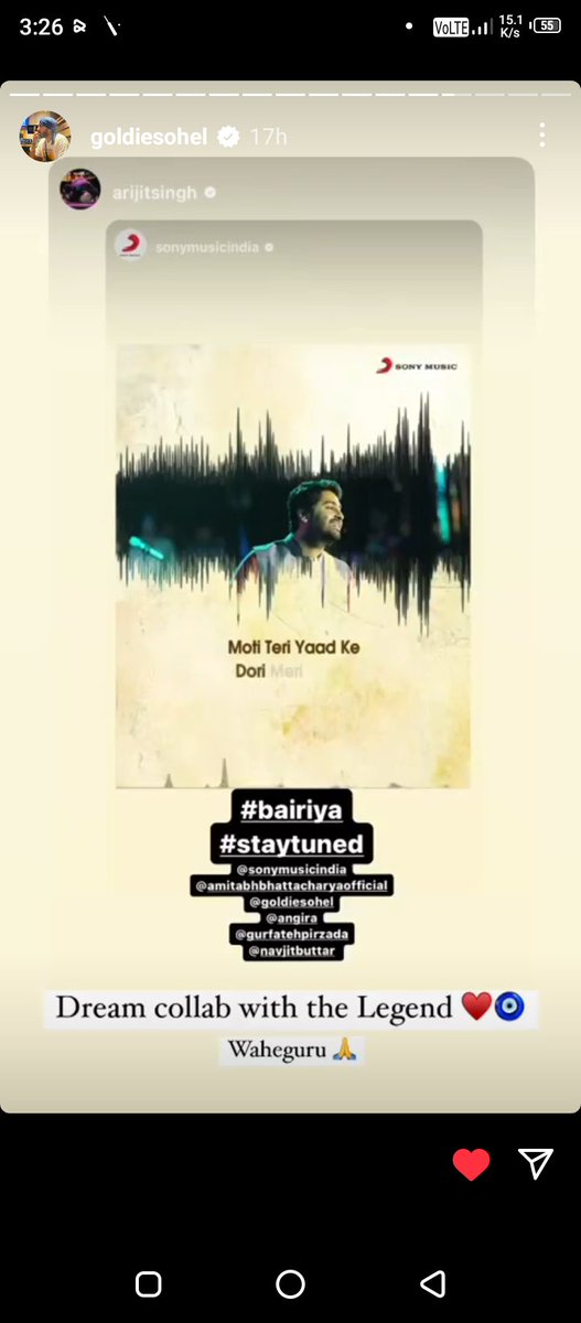 FanOfKingAS's tweet photo. #RespectForLegend
#ArijitSingh #Bairiya
#KingArijitSingh
@goldiesohel @angira_dhar @sonymusicindia @OfficialAMITABH https://t.co/xcsh3KRMgj