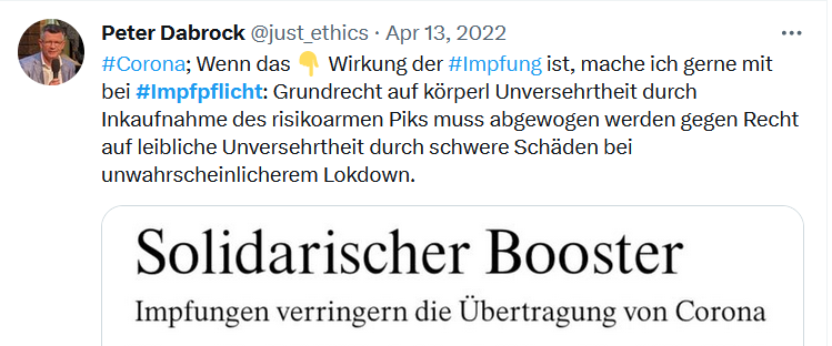 Elon49943563's tweet photo. #Dabrock - ein leidenschaftlicher Testimonial für die #Impfpflicht https://t.co/NUnJtWaWbj