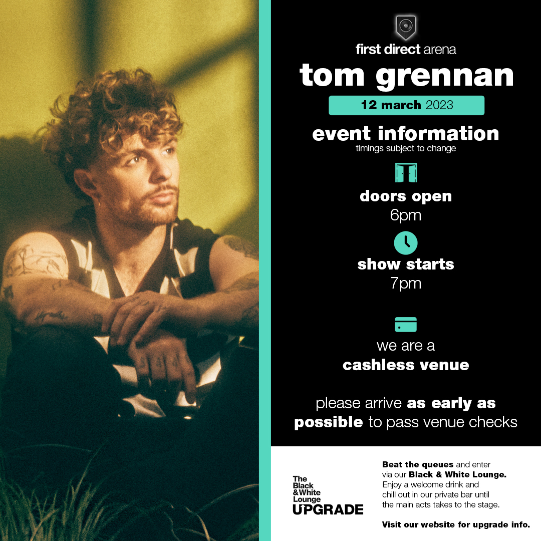 first direct arena on Twitter "Tonight we Tom_Grennan to 