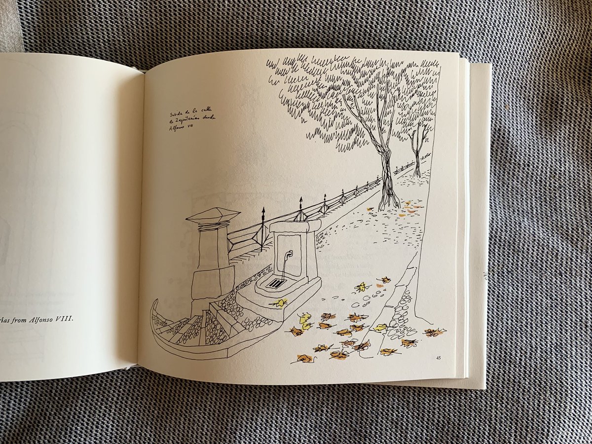thefromthetree's tweet photo. Me regaló el otro día @MariaBarril2 (una de las almas de @aqui_mira) el cuaderno de dibujos de Zobel sobre Cuenca, y estoy flipando. https://t.co/NV2WV1xNdw
