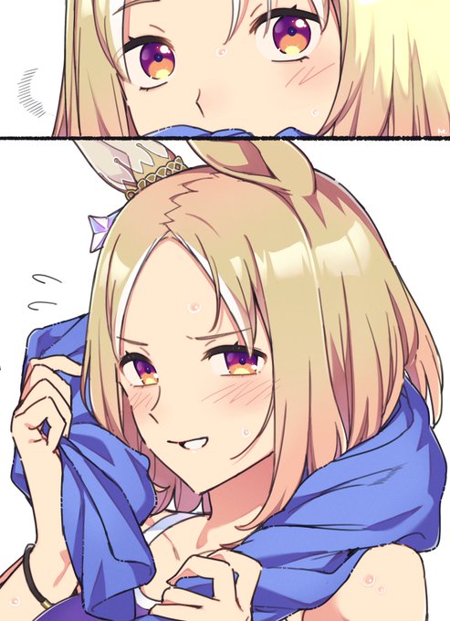 すごく...すごい照れ臭いナリタトップロード
#ウマ娘 #ナリタトップロード 