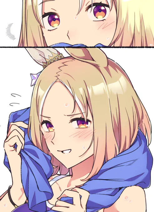 すごく...すごい照れ臭いナリタトップロード
#ウマ娘 #ナリタトップロード 