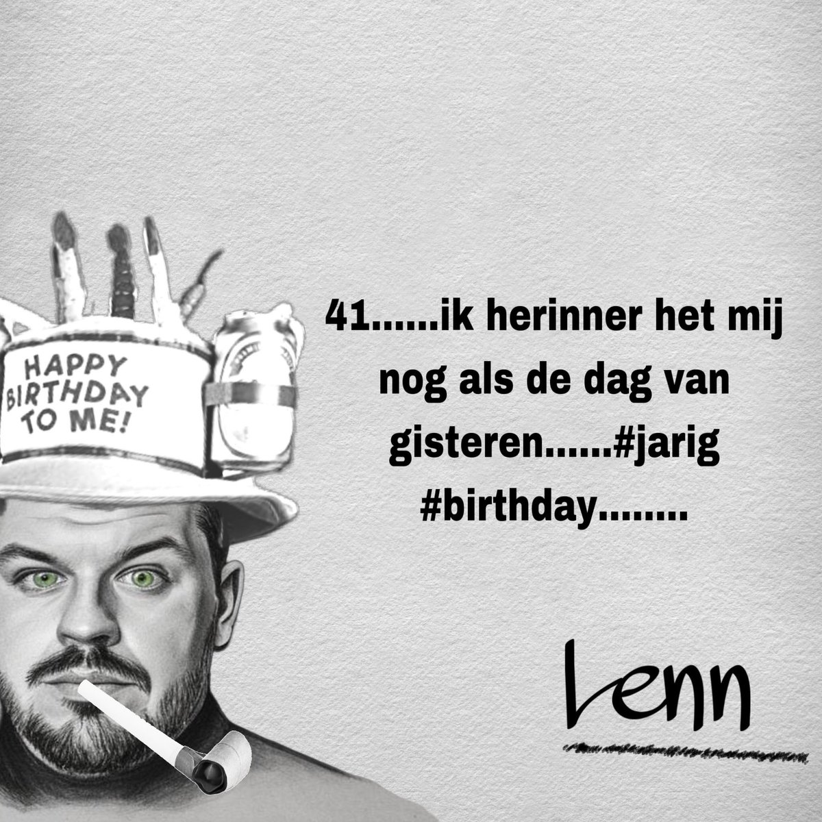 #hebjehemweer #jarig #kortgeheugen #ouwebok #hoera #dikkefissaouwe #42 #hoelangnog