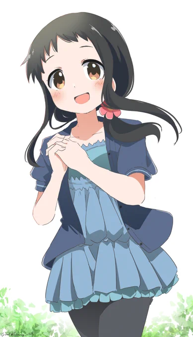 Skebで描いたAチャンネルのミポリン(私服)#Skeb 