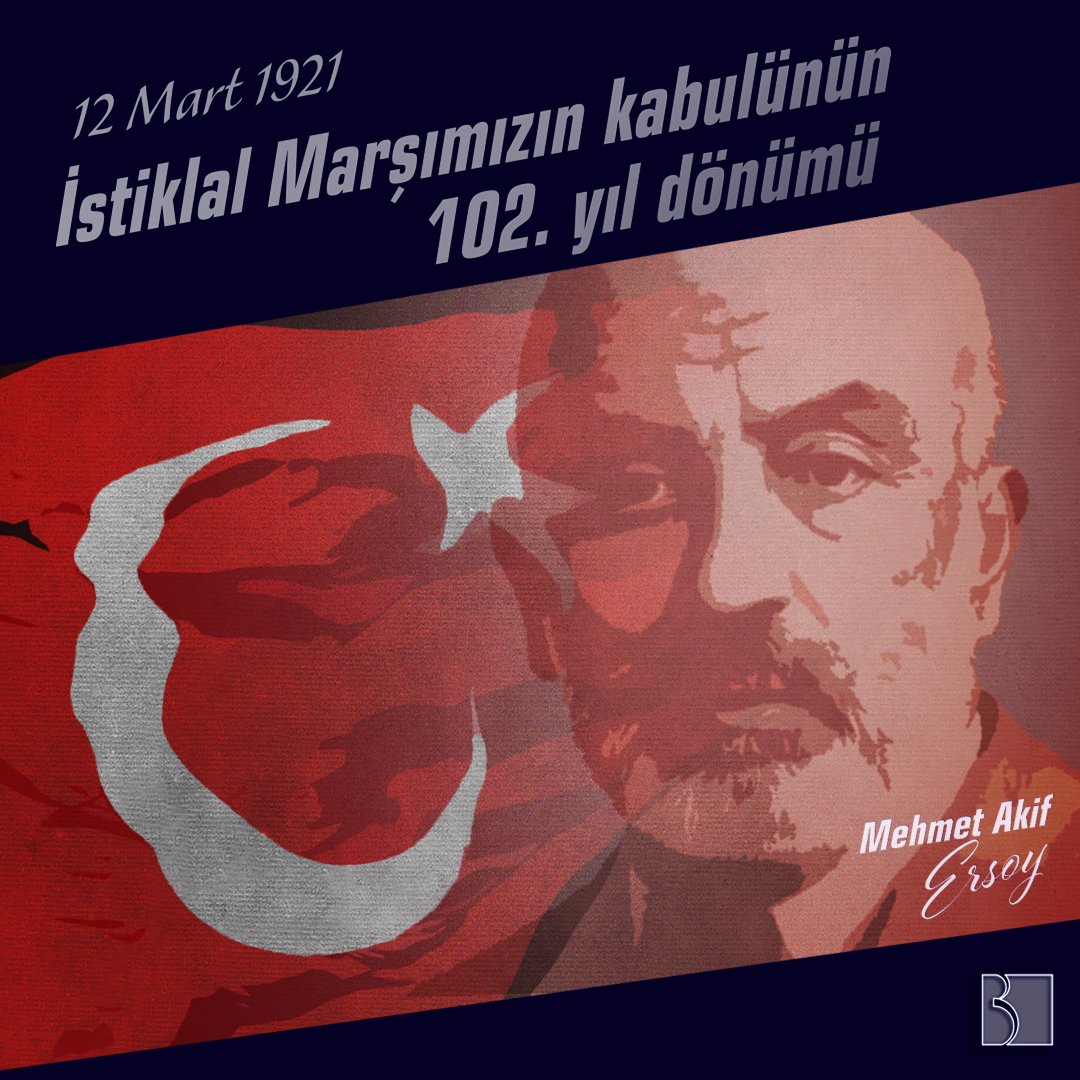 BaykarTech's tweet photo. "Allah bu millete bir daha İstiklal Marşı yazdırmasın!"

Bağımsızlığımızın hür ve gür sesi #İstiklalMarşı'mızın kabulünün 102. yıl dönümü kutlu olsun.

Milli Şairimiz #MehmetAkifErsoy'u ve bütün şehitlerimizi rahmet ve minnetle anıyoruz. https://t.co/RMfBdOkPVw