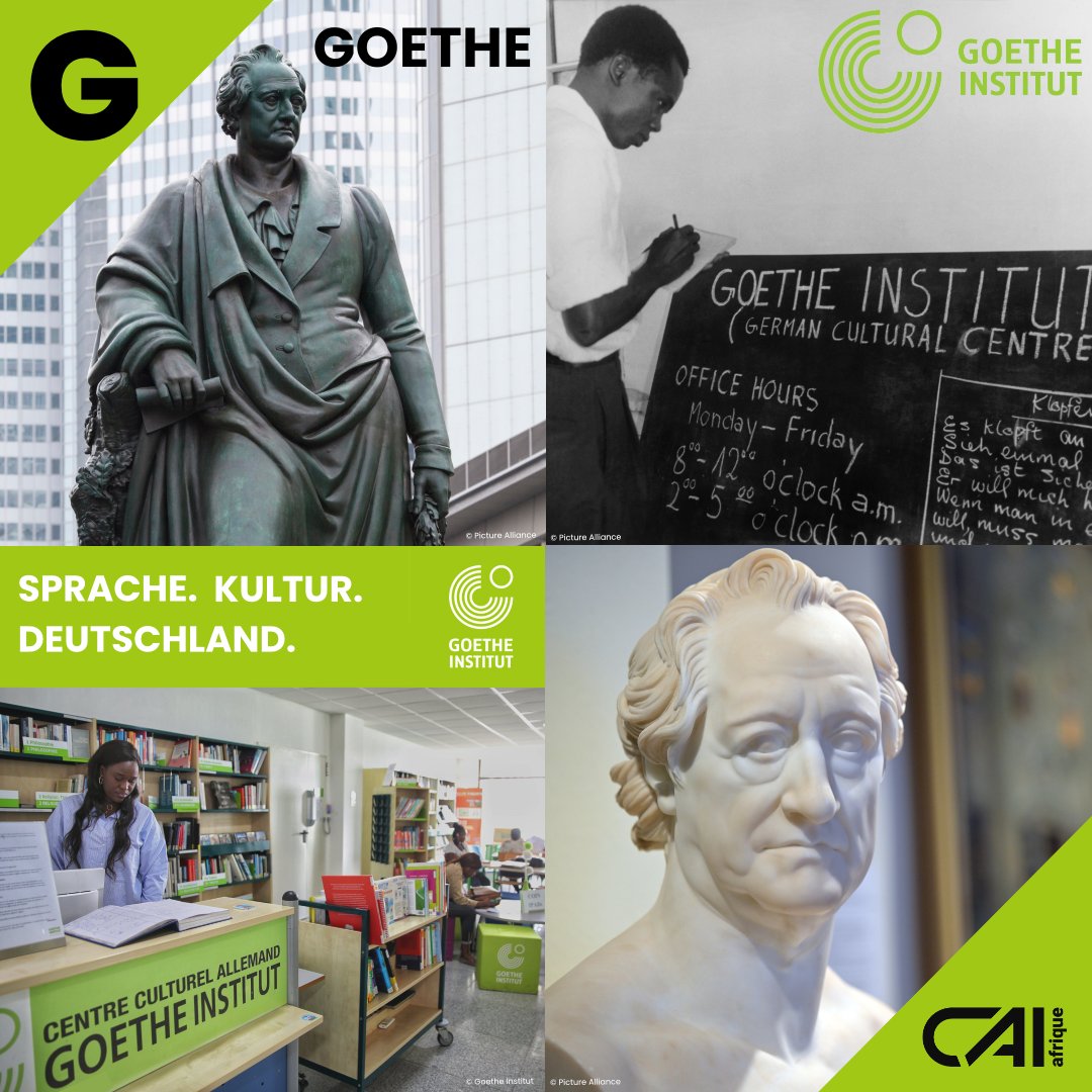 halloafrique's tweet photo. #AllemagneDeA_Z: G=Goethe

Écrivain &amp; théoricien, J. W. von Goethe est considéré comme le père de la littérature🇩🇪

On parle aussi de l'allemand comme la langue de #goethe❗️

Le @goetheinstitut existe ds 93 pays au🌍dont 22 en #Afrique pr faire connaître la langue &amp; la culture🇩🇪 https://t.co/KfSsFdjYaI