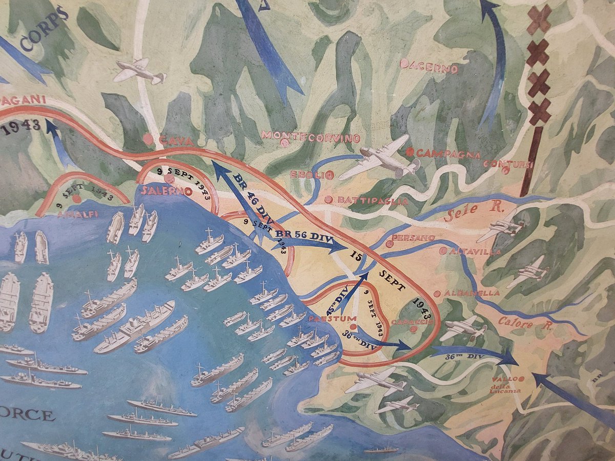 sean_f_scullion's tweet image. Back to yesterday in Anzio &amp;amp; the amazing murals in the Chapel of the Sicily-Rome American Cemetery &amp;amp; Memorial at Nettuno. Brings the Italian Campaign to life. Sicily, Foggia, Salerno &amp;amp; Anzio. Well worth a visit. #WW2 #Anzio #Salerno #Foggia