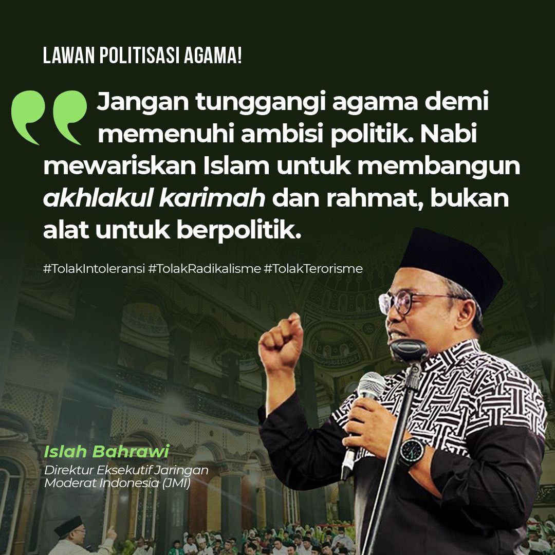 It's all about politics. Sunni-Syiah bermusuhan 1400 th &amp; saling mengkafirkan krn konflik politik. Perpecahan Kristen, Hindu, Budda &amp; agama2 lainnya rata2 krn efek politisasi agama.
Contoh sederhananya; Pak Jokowi &amp; Prabowo sudah akur, yg di bwh msh gaduh soal Cebong &amp; Kampret.