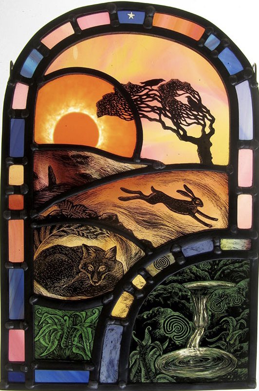 Sacred Spring #TamsinAbbott <a href="/BSMGP/">BSMGP</a> #StainedGlassSunday