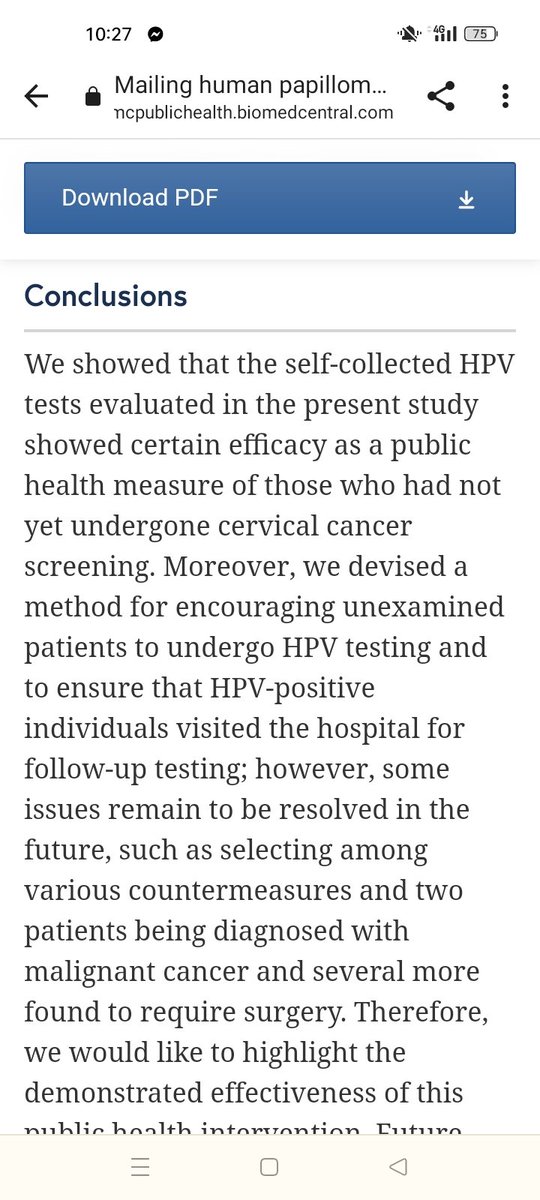 MaireadOConnor8's tweet image. Mailing human papillomavirus self-sampling kits to women under-screened for #cervicalcancer improved detection in cervical cancer screening in a general population study in Japan #HPV #HPVselfsampling

bmcpublichealth.biomedcentral.com/articles/10.11…