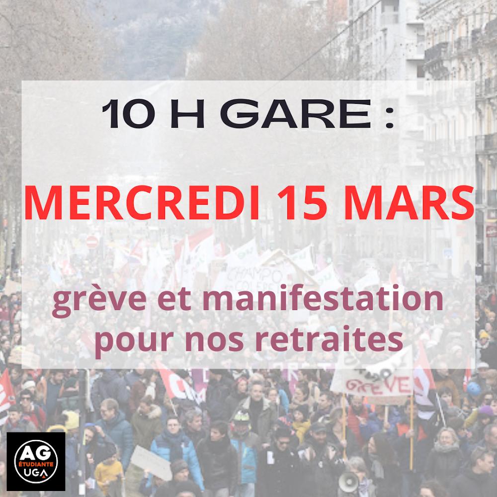 Tous en grève mercredi prochain contre la réforme des retraites !🔥
