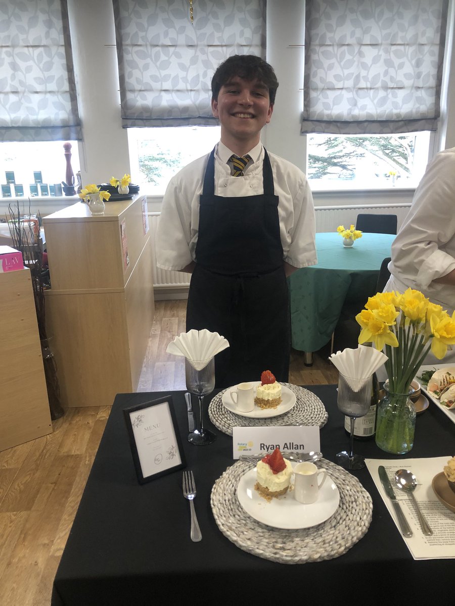 HomeEcPrestwick's tweet photo. We are so proud of Ryan who competed at the semi final of the Rotary Young Chef of the Year Competition. You are a winner to us here @pwkacademy. Thanks for all of your hard work and professionalism. You are a star! #ambition https://t.co/KH6jmpMQqh