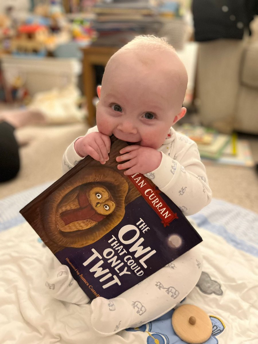 ian_curran_'s tweet photo. Me: So, James, what's your favourite part of Daddy's book? 

James: Erm...the corners.

Me: 🤦🏼‍♂️ https://t.co/nXMJInlGlR