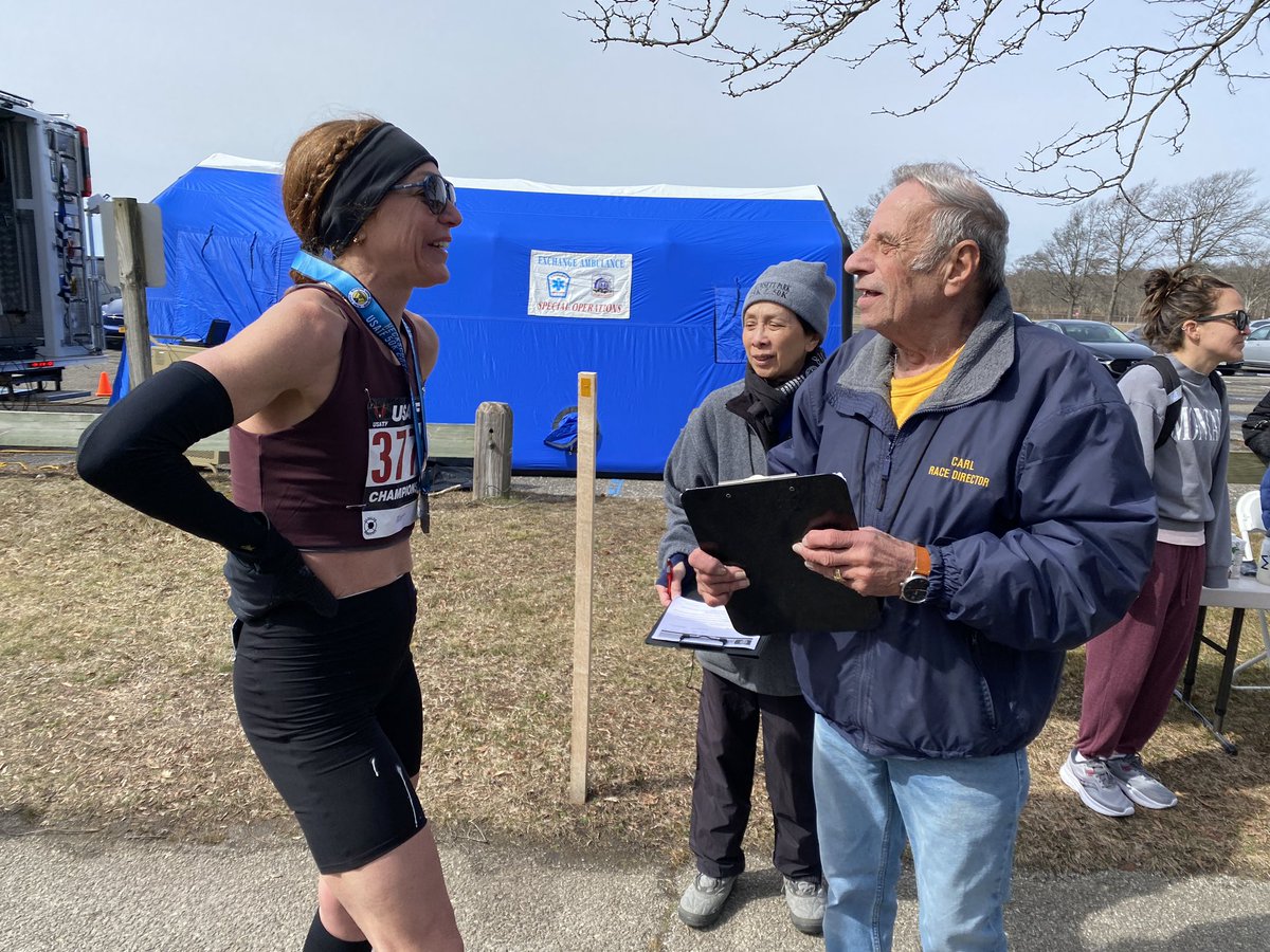usatf_mut's tweet photo. So close!!!! Our female Heckscher USATF 50 K Road Champion Andrea Pomaranski in a blazing 3:07:48!! New course record and an automatic spot on team USA going to India in November! https://t.co/Tn8nGpvNxD