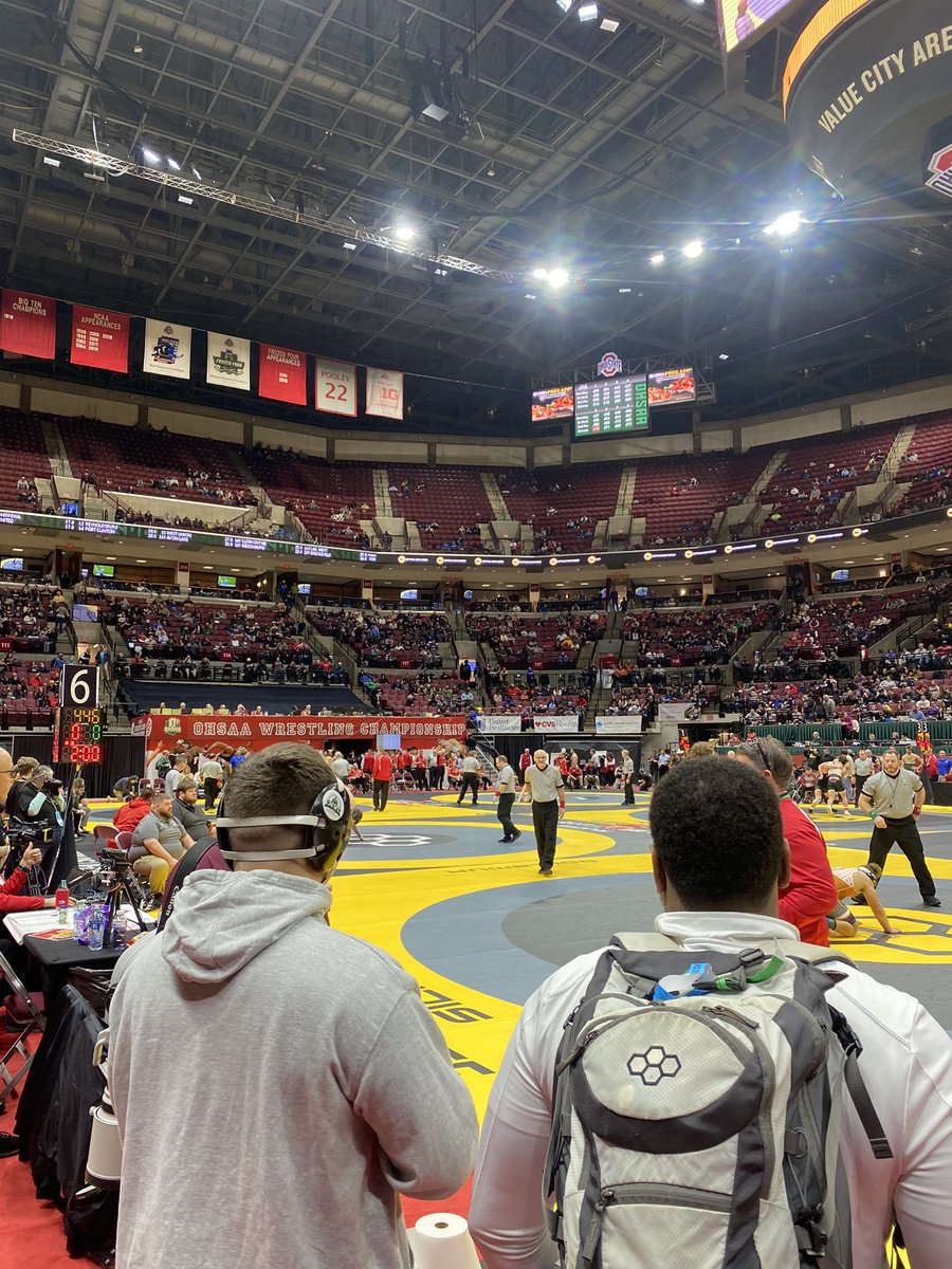 Jeffery Blair will wrestle for 5th place at the OHSAA State Wrestling Championships!! <a href="/CJEaglesSports/">CJ Athletic Office</a> <a href="/cjeagles/">Chaminade Julienne Catholic High School</a>