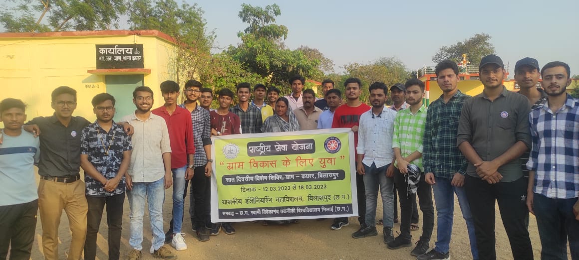 nssgecbsp's tweet photo. जय हिन्द !🇮🇳
दोपहर 2 बजे, NSS के सभी छात्र, शिविर स्थल "ग्राम कछार" में प्रवेश किए तथा ग्राम के सरपंच एवं कार्यक्रम अधिकारी Prof. Manesh Mandavi के द्वारा NSS Camp का शुभारंभ किया गया । 
@_NSSIndia @askabir_ @NssChhattisgarh @dr_dsraghu @BitdNss https://t.co/AdNra4zZbQ