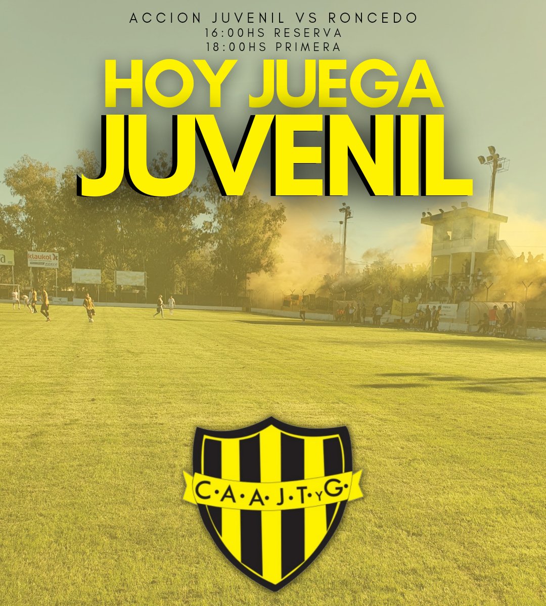 AccionJuvenil12's tweet photo. [FUTBOL]
¡SORTEO FUGAZ! 💛🖤
Por esta red social del club se va a estar sorteando DOS entradas.
¡PARTICIPA!
•Requisitos:
-Seguir la cuenta.
-Fav y RT.
¡A SUMARSE! A las 15:30hs mostramos los ganadores.
#MundoAurinegro https://t.co/9otauZ9kam