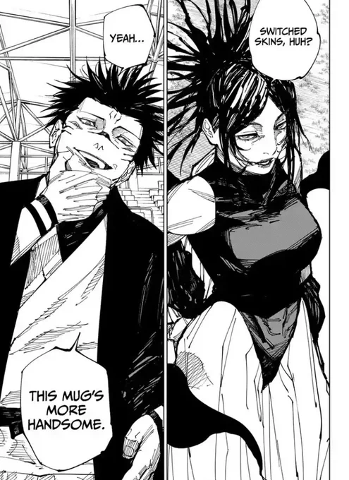 sukuna saying megumi's better looking than yuji has me cryingf he hated him so much 