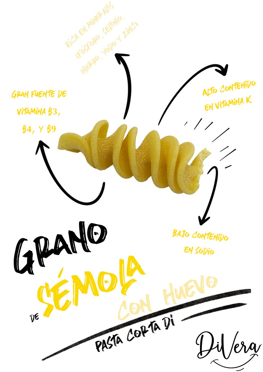 pastadivera's tweet photo. Propiedades del Fusilli DiVera. #pasta #fusilli #hechoencanarias https://t.co/r9b5K09oBr