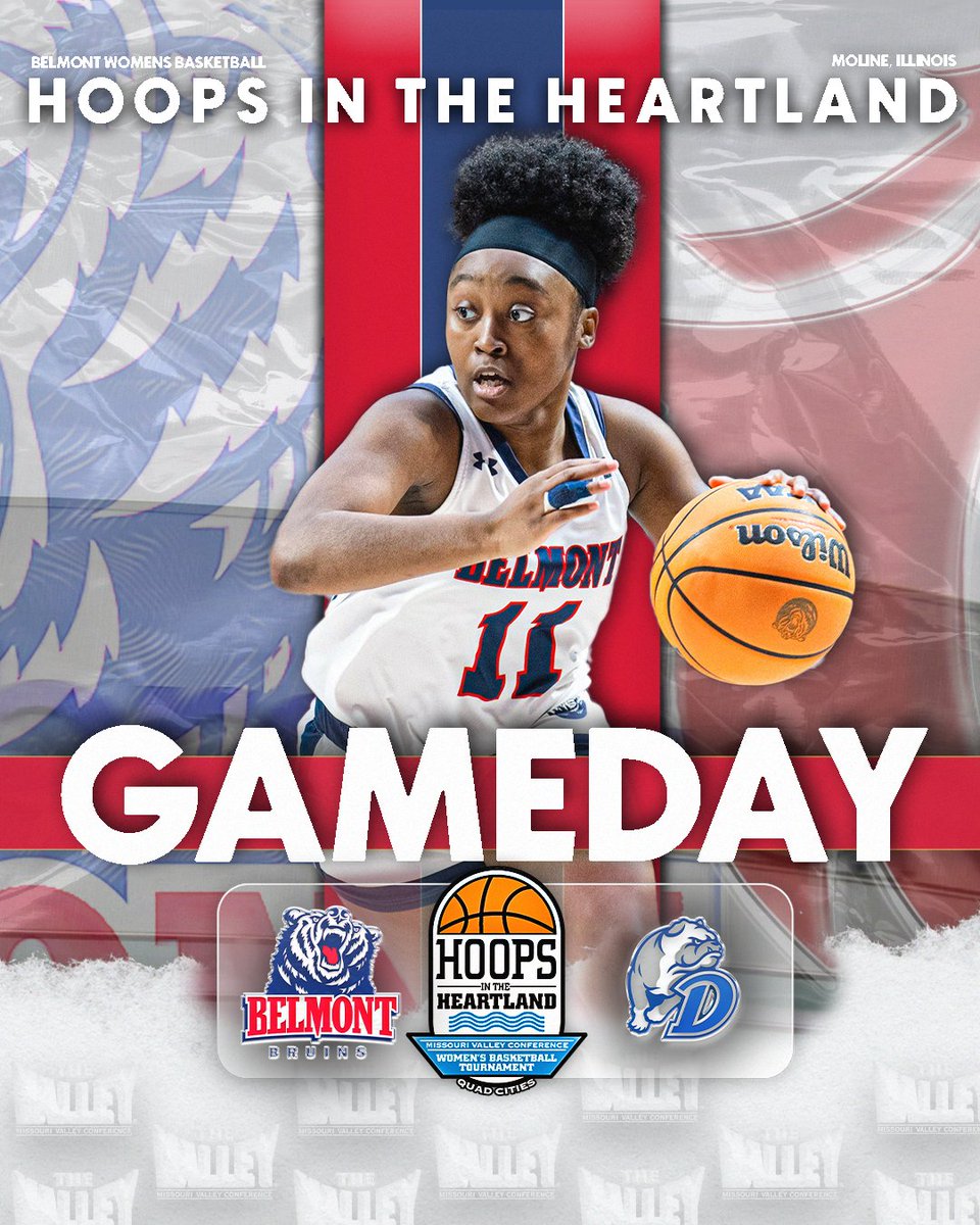 ITS GAMEDAY!!! @BelmontWBB faces Drake in the MVC Championship game. Tip is set for 1pm CT and will be live on ESPNU 🐻🏀 Go Bruins!!! #Splashville #ItsBruinTime