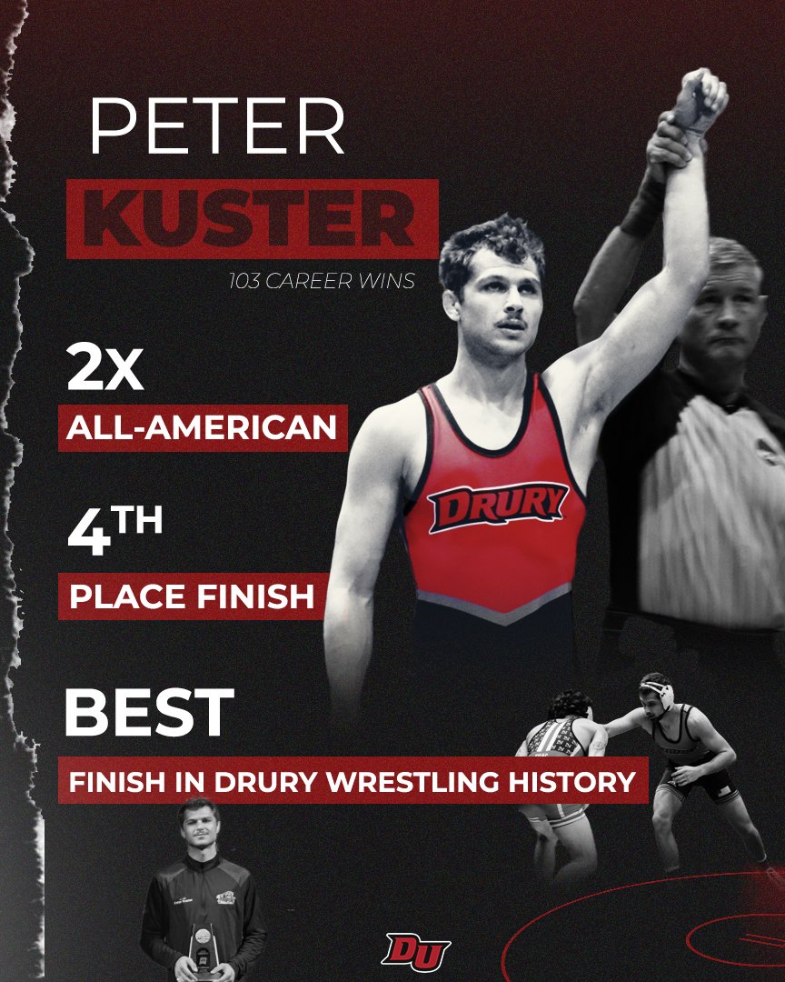 drurypanthers's tweet photo. Kuster makes history! Two-time All-American and the best finish in @Drury_Wrestling history at the NCAA-II Wrestling National Championships. #allweDUiswin https://t.co/sJhVhX5ph7