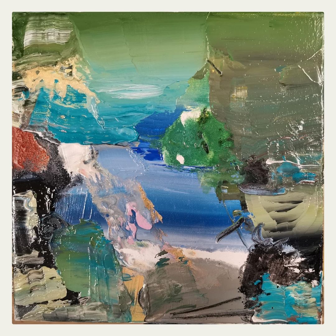 AnnaMariaPap9's tweet photo. Pieces from the Deep
Small scale series / oil on canvas 25x25cm #painting 
#finearts #nftart #nftseries https://t.co/LmBVqDxZaP