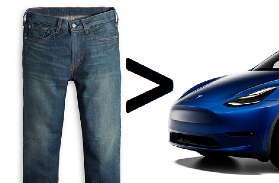 GoingBallistic5's tweet photo. The next time someone complains about the water needed to produce a Model Y at Giga Berlin (582 gallons), they better not be doing it while wearing a pair of these (1,800 gallons). https://t.co/HLrcLbpzRM