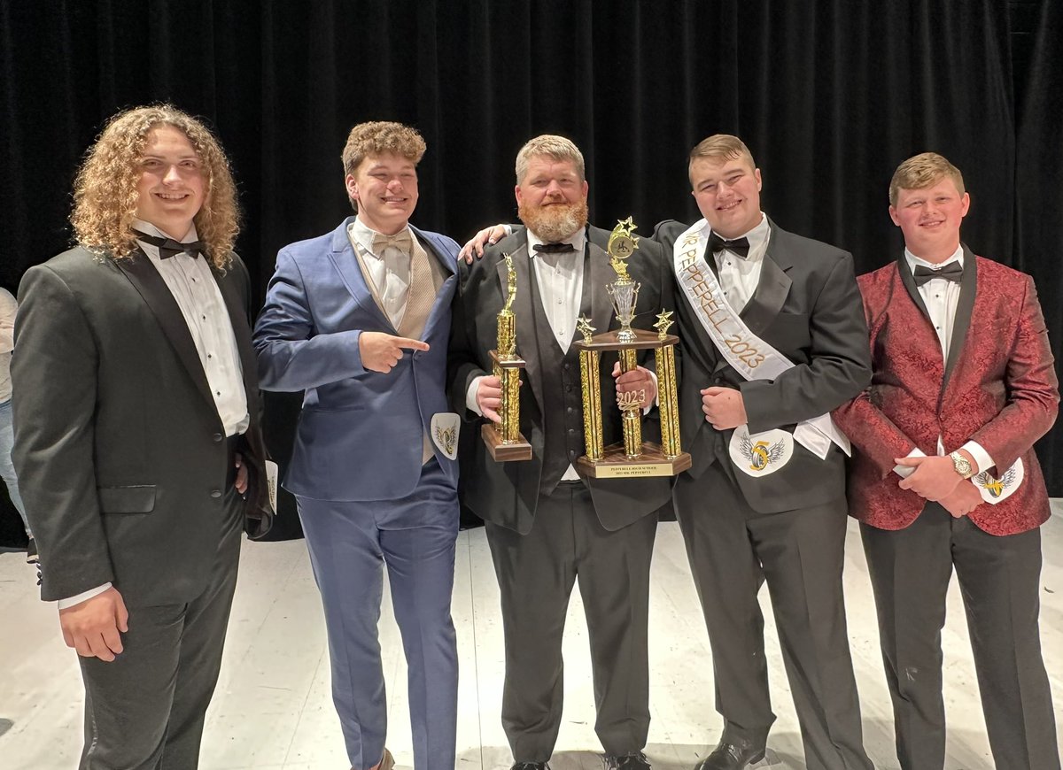 The intelligence, the athleticism/agility in dance, and the dashing good looks were all on full display last night in the Mr. Pepperell pageant for these Pepperell Linemen!