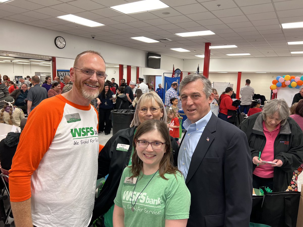 JohnCarneyDE's tweet photo. Yesterday I celebrated I Love Smyrna School District Day. This event brings the school district, local businesses, and families together to recognize 139 years of Smyrna graduates and provide activities and displays for the community to enjoy. https://t.co/QfG1yOMYly
